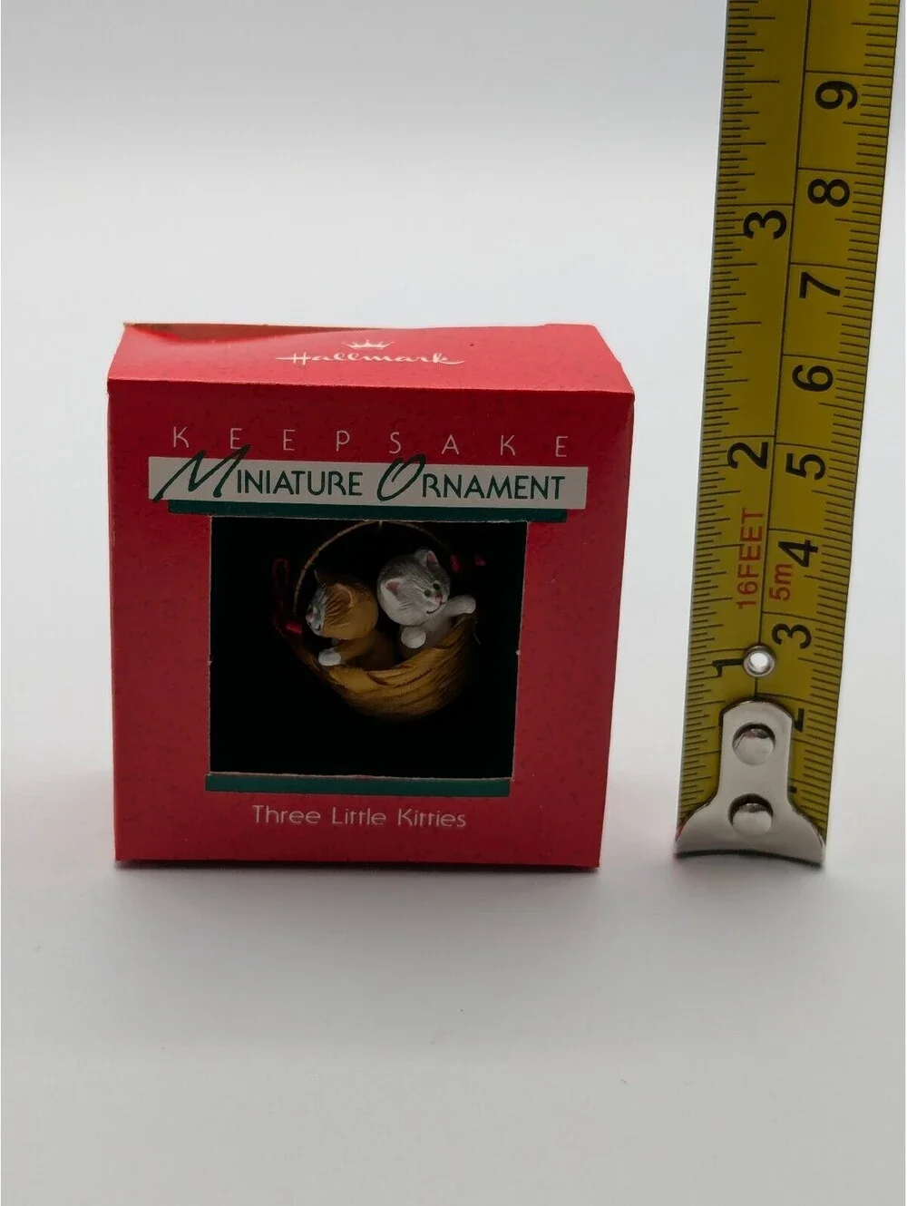 Hallmark Keepsake Three Little Kitties Miniature Ornament 1988, New